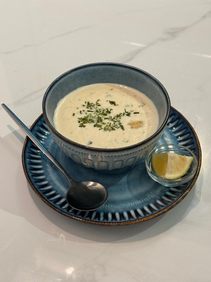 شوربة الدجاج بالكريمة